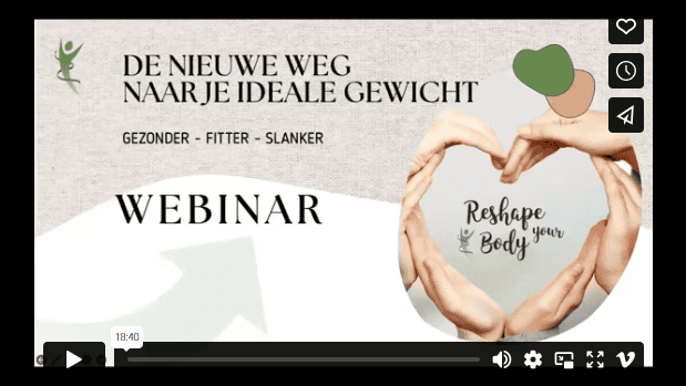 Foto van de Nederlanders Reshape your Body Claudiab Online Webinar Video Voorbeeldafbeelding